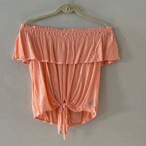 Peach off the shoulder